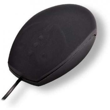 Mouse Ottico in Silicone Nero USB Cablato IP68