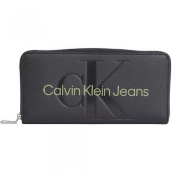 Calvin Klein Jeans Cremallera Alrededor Negra Mujer