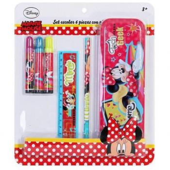 Set Escolar 6 Pzas Plumier Minnie