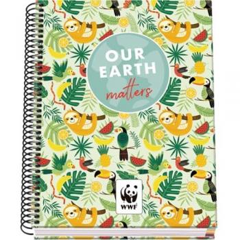 Cuaderno A5 con Cuadrícula de 5 mm – 100 hojas, 90 g/m², tapa dura y anillas