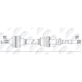 Veio de Transmissão NTY NPW-CT-011