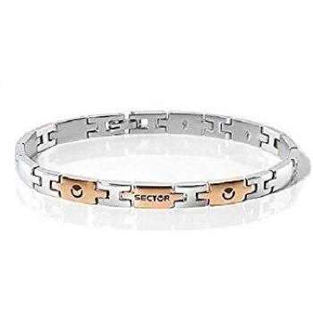 Sector No Limits Pulsera Hombre BASIC 22 cm Acero PVD Oro Rosa