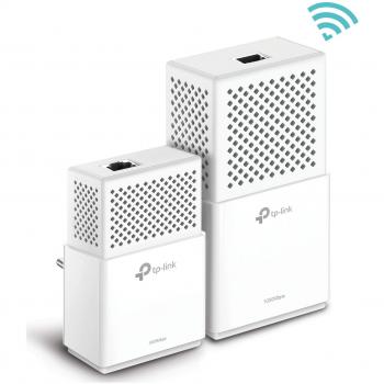 TP-Link TL-WPA7510 Kit Powerline WiFi, AV1000 MBps on Powerline, 750 Mbps on WiFi Dual Band, 1 Porta Gigabit, Plug and Play, HomePlug AV2 with higher speed and lower bandwidth loss
