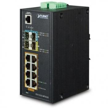 Planet IGS-5225-8P2S2X switch di rete gestito L2+ Gigabit Ethernet (10/100/1000) Nero Supporto Power over Ethernet (PoE)
