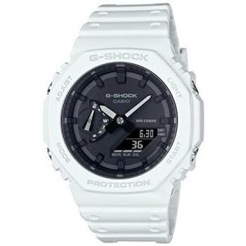 Reloj Casio G-Shock Carbon Core Guard Analogue Digital Blanco GA-2100-7AER