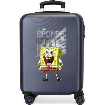 Maleta de Cabina Bob Esponja Rígida Azul 38x55