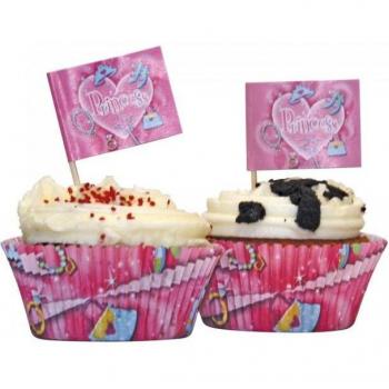 Estuche Princess Muffins Rosa Amscan