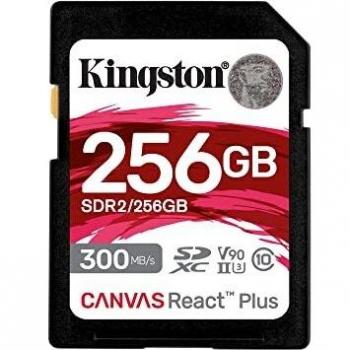 Kingston Technology Canvas React Plus 256 GB SD UHS-II Classe 10 SDR2256GB