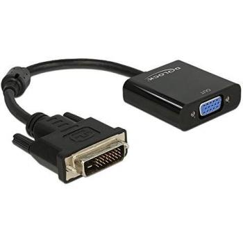 DeLOCK 0.16m dvi-d/vga 0,245 m vga (d-Sub) Negro