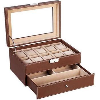 Caja de Almacenamiento para 10 Relojes