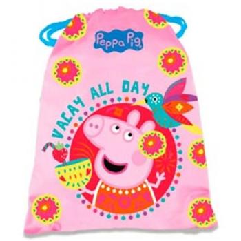 Saco merienda Peppa Pig Vacay All Day 25x20cm