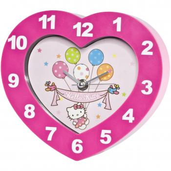 Reloj de Pared Hello Kitty en Forma de Corazón