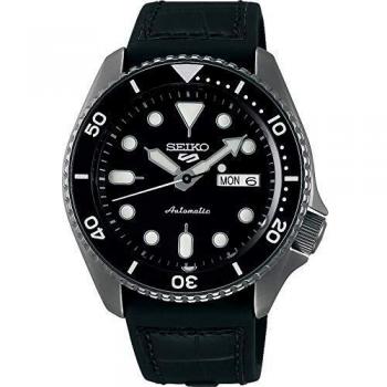 Reloj Seiko 5 Sports para Hombre, Negro, 100M, SRPD65K3