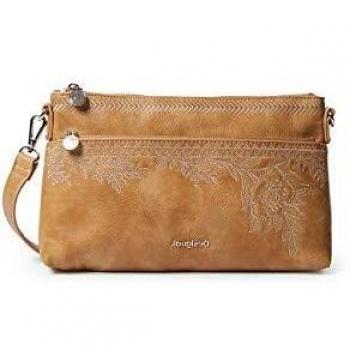 Bandolera Desigual con Bordado Floral