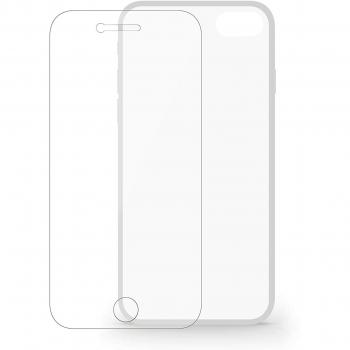 KSIX smart your tech Kit de Protección para iPhone 7 Plus, iPhone 8 Plus, Semirrígida, Transparente