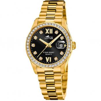Reloj Lotus Freedom 18979/2 Negro Correa De Acero Inoxidable 316l, Mujer