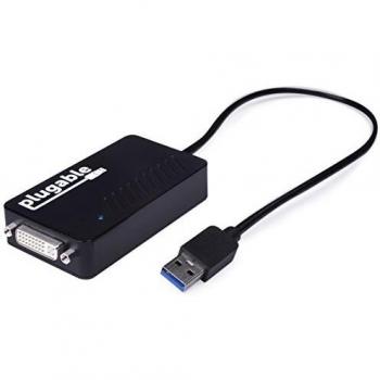 Scheda adattatore video grafico da Plugable USB 3.0 a VGA / DVI / HDMI per risoluzione fino a 2048x1152 / 1920x1080 (Chipset DL-3100 DisplayLink