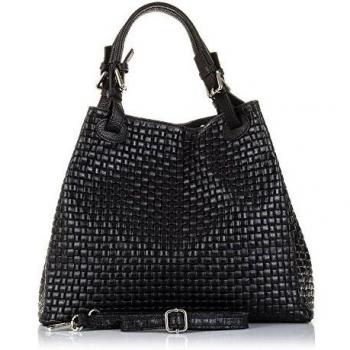 Firenze ARTEGIANI Bolso Tote Mujer Piel auténtica Negro