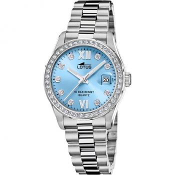 Reloj Lotus Freedom 18933/5 Azul Correa De Acero Inoxidable 316l, Mujer