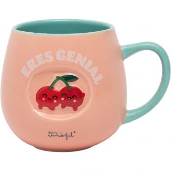 Taza 3D Cerezas: ¡Eres Genial!