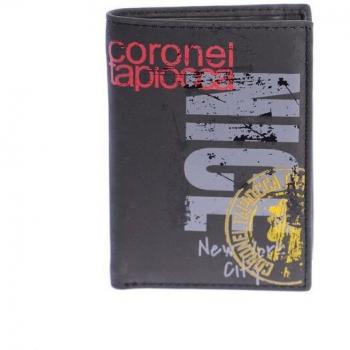 Cartera Felipe de piel negra con protección RFID