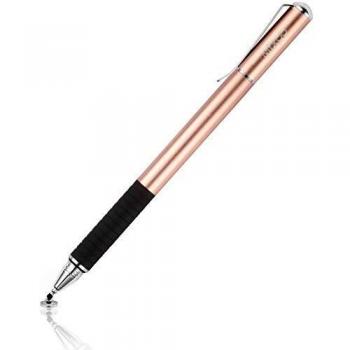 Mixoo 2-in-1 Capacitive Touchscreen Pen with Replaceable Disc Tips and Fiber Tips for Apple iPhone, iPad, Smartphone