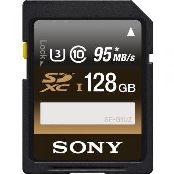 Sony SFG1UZ Scheda SD XC, UHS-I, Classe 10, U3, 128 GB, Nero