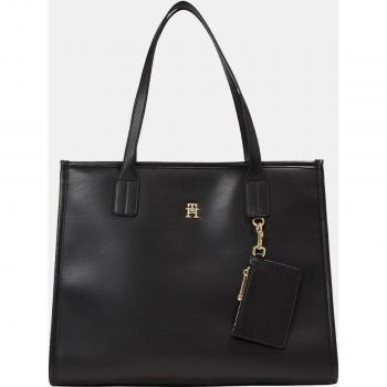 Bolso Tote City con Monograma negro de Tommy Hilfiger para mujer