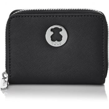 Tous Angela Dubai Saf, Monedero para Mujer, (Tri Negro 395970306), 10x8x2.5 cm (W x H x L)