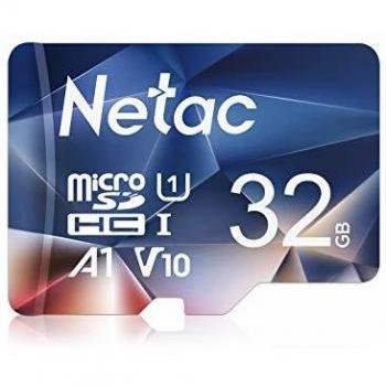 Netac 32G A1 Memory Card with U1, C10, V10, FHD, 600X, UHS-I Speed up to 90/10MB/Sec (R/W) for Phone, Camera, Switch, Gopro, Tablet