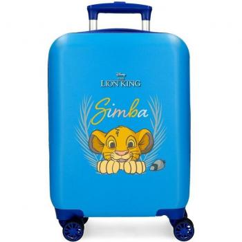 Maleta de cabina Disney Simba Camouflaged ABS Azul 28L