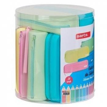 Estuche Escolar Safta Azul 22.7 x 23 x 22.7 cm