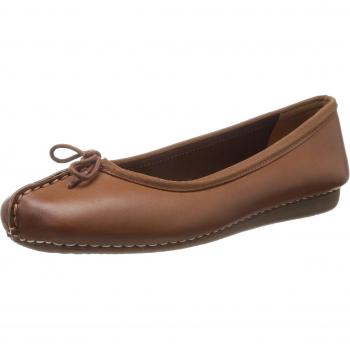 Clarks Freckle Ice, Bailarinas Mujer, Dark Tan Lea, 39 EU