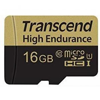 Transcend TS16GUSDHC10V 16GB Micro SD Card, Classe 10