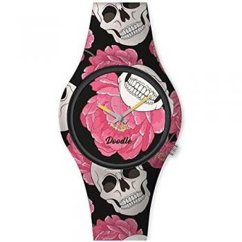 Montre Doodle Santa Muerte Mood Fleur Rose