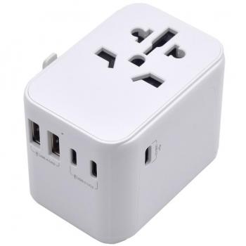 Enchufe Universal Ewent EW1470 EU/USA/UK/AUS 2 X USB / 3 X USB Tipo C