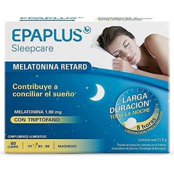 Epaplus Melatonina Forte+ Retard 1,98 mg Triptófano 60 comprimidos