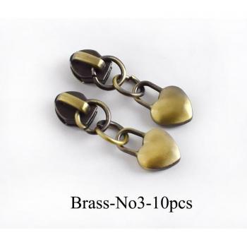 Deslizadores de Cremallera Metálicos con Corazón