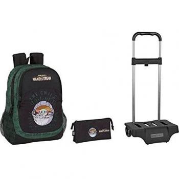 Mochila Safta Mandalorian 44 cm. + estuche triple