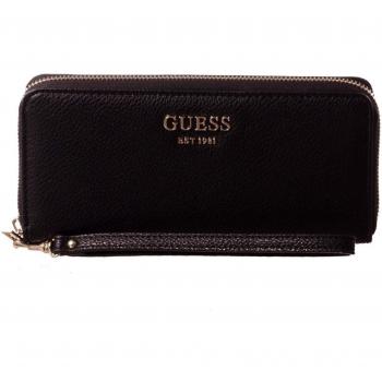Guess Vikky SLG Large Zip Around, Billetera para Mujer, Negro (Nero), 21x10x2 Centimeters (W x H x L)