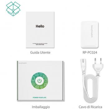 Descrizione: Caricatore Rapido da tavolo con 4 Porte USB, Compatibile con Tecnologia Quick Charge 2.0 & 3.0 (Migliorata iSmart 2.0, 1 x Porta Quick Charge 3.0, 3 x Porte da 5V/2.4A, Formato Super Compatto, 100% Ricarica Sicura)