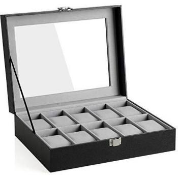 Caja de relojes Songmics JWB010BK