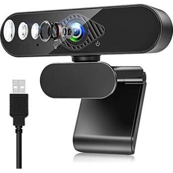 Webcam HD 1080P con Microfono Integrato