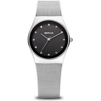 BERING Mujer Análoga Cuarzo Reloj de pulsera de colección con Acero inoxidable Pulsera und Cristal de zafiro, Plata/Plata