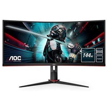 Gaming CU34G2X/BK PC Monitor 34 inches WQHD 3440 x 1440 pixels AOC