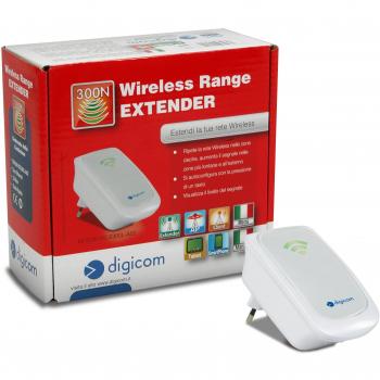 Digicom network extenders WEX300LA2 WIFI EXTENDER 2T2R RSSI