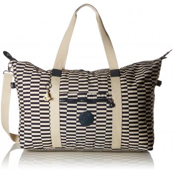 Kipling Art L Beach, Bolsa de Tela y de Playa para Mujer, (Striped Print), 68 cm