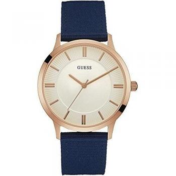 Guess Reloj Analógico para Hombre de Cuarzo con Correa en Nailon W0795G1