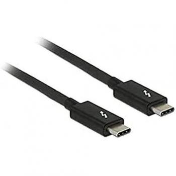Delock USB Cavo Thunderbolt™ Spina (USB-C®), Thunderbolt™ Spina (USB-C®) 1.00 m Nero 84845 Cavo Thunderbolt™