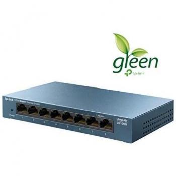 Switch TP‑Link LS108G 8P Gigabit Ethernet Blu